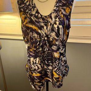 Kasper silk-like blouse size M